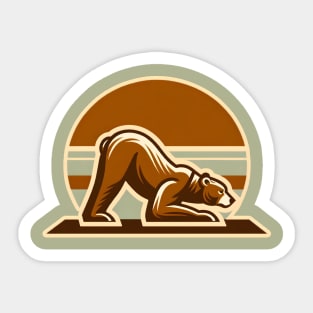 Downward Bear Sticker